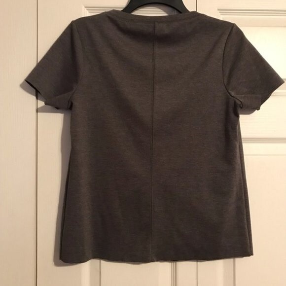 PRINCESS VERA WANG Size Medium Gray Top Jewels Shirt Crewneck Pullover - Picture 5 of 7